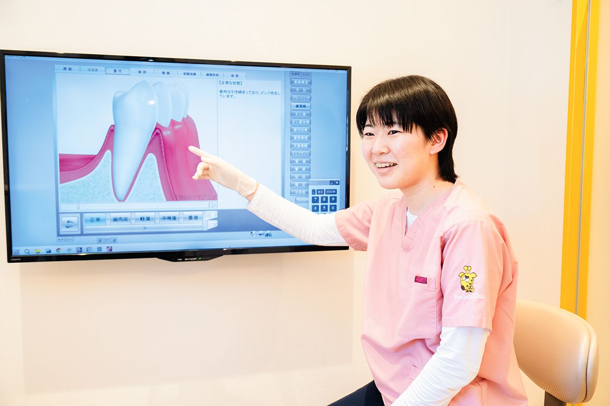 先輩たちの親身な指導のおかげで 「技術」と「会話力」が身についた